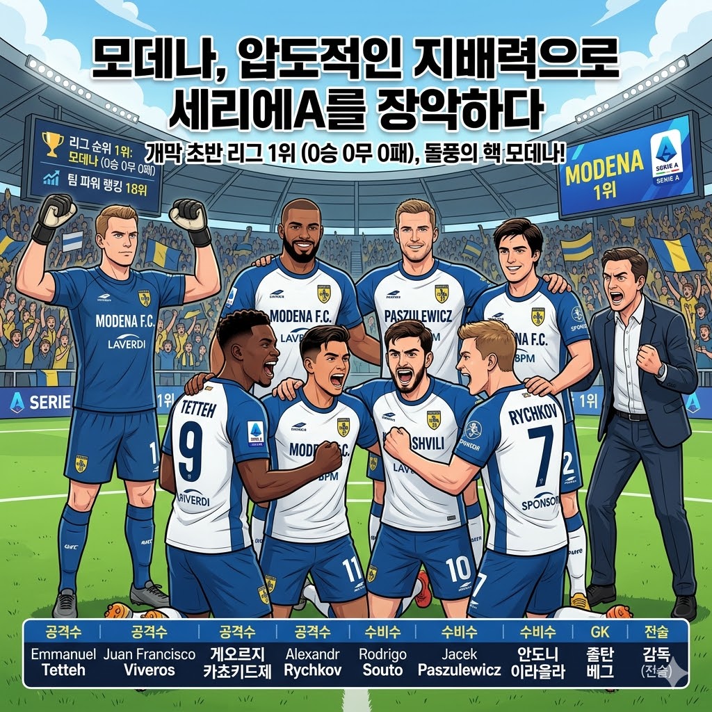 모데나, 세리에A 돌풍! [언더독의 반란]